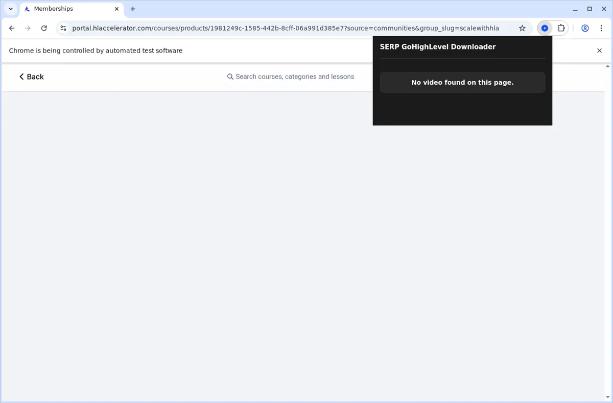 Gohighlevel Video Downloader browser extension screenshot 3
