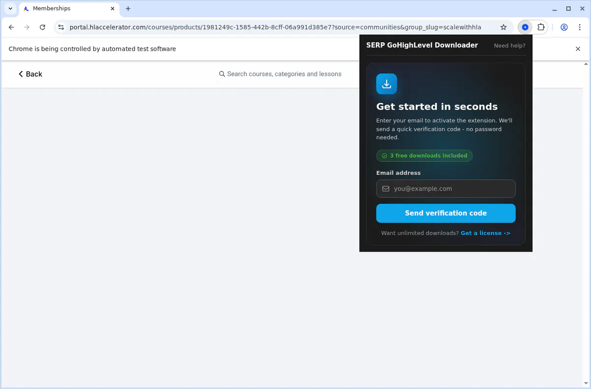 Gohighlevel Video Downloader browser extension screenshot 5